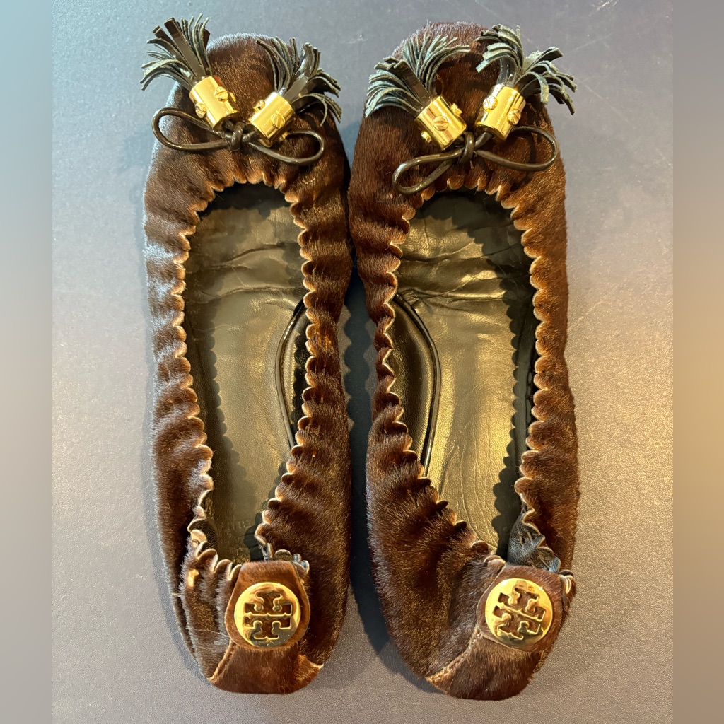 Tory Burch Ballerina Tassel Flat, Brown
